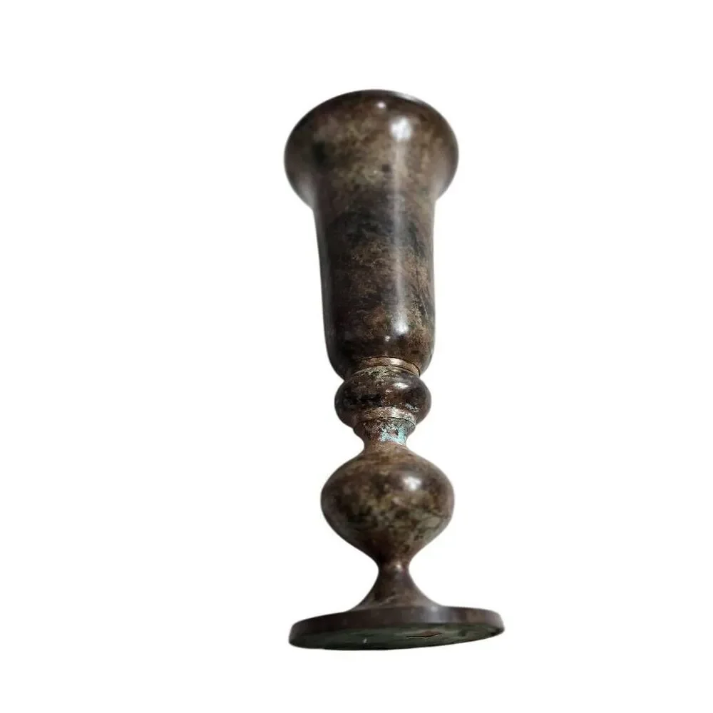 Vintage Brass Metal Vase 10
